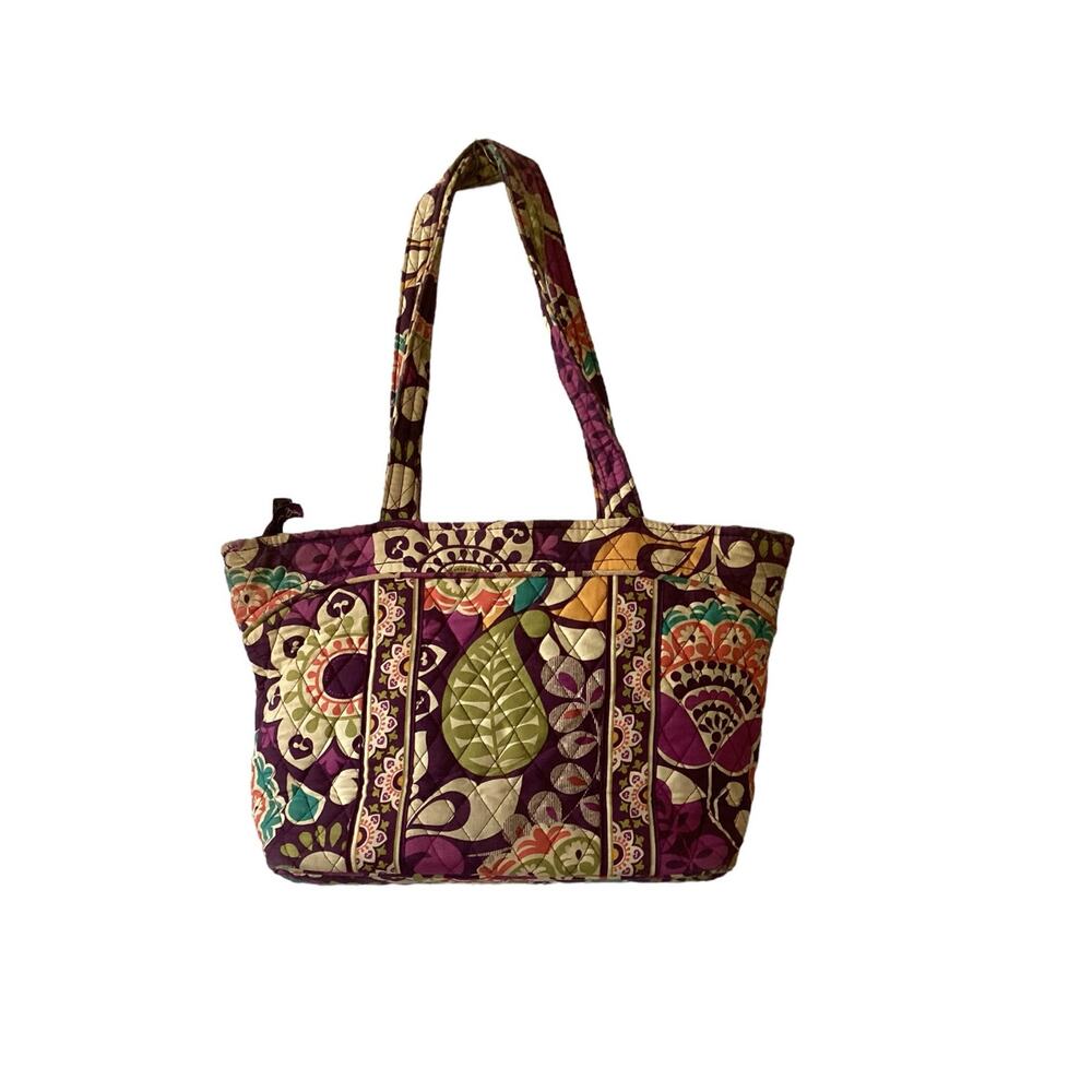 Vera Bradley Paisley Mauve Satchel Bag Purse